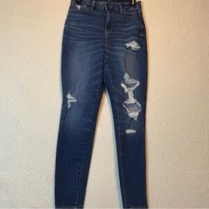 American Eagle Distressed Jeggings Size 4‎